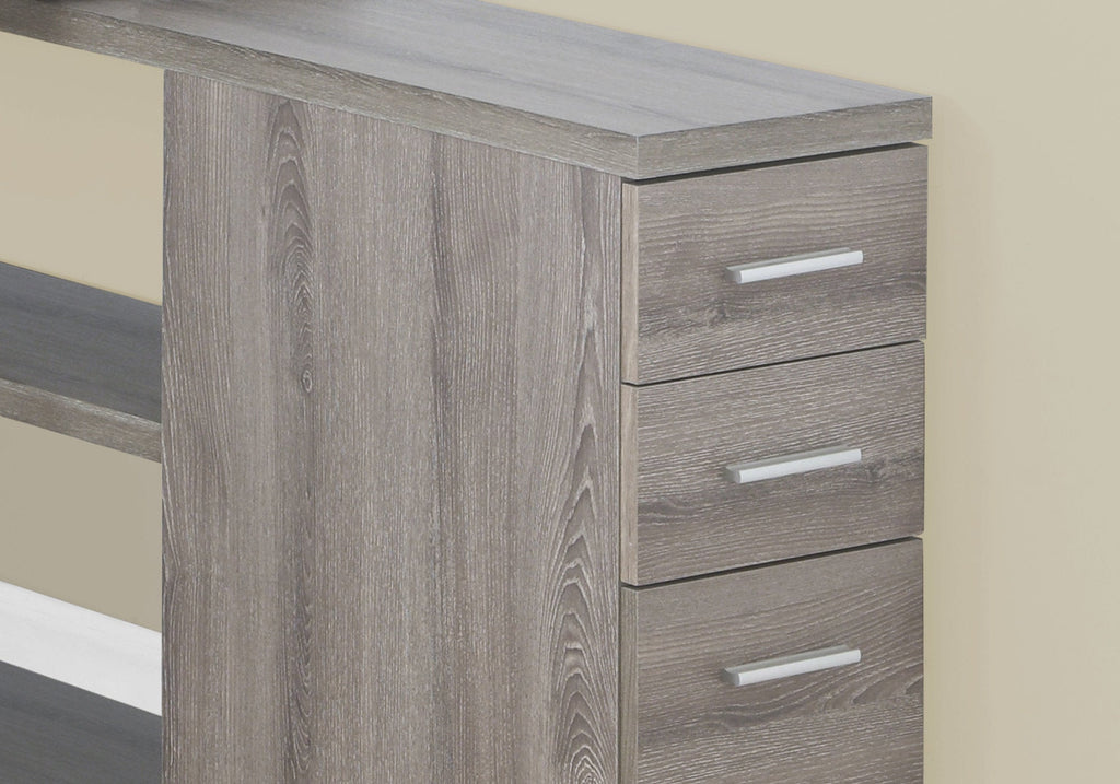 L Shape Computer Desk with Storage Drawers