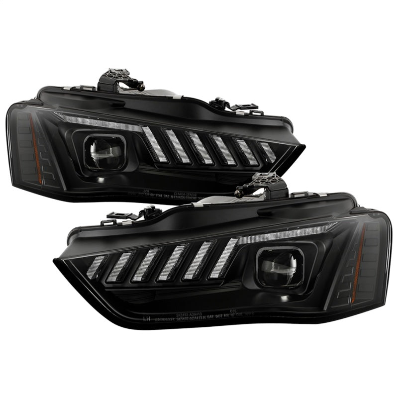 Spyder 13-16 Audi A4/S4 Halogen Model Only Projector Headlights - Black PRO-YD-AA413HALSI-BK 5088321