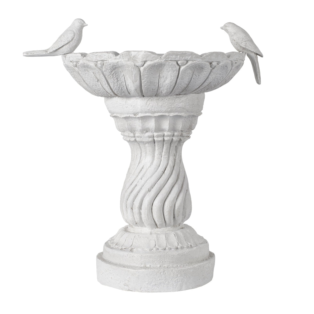 16.54" Garden Bird Bath Statue, Resin
