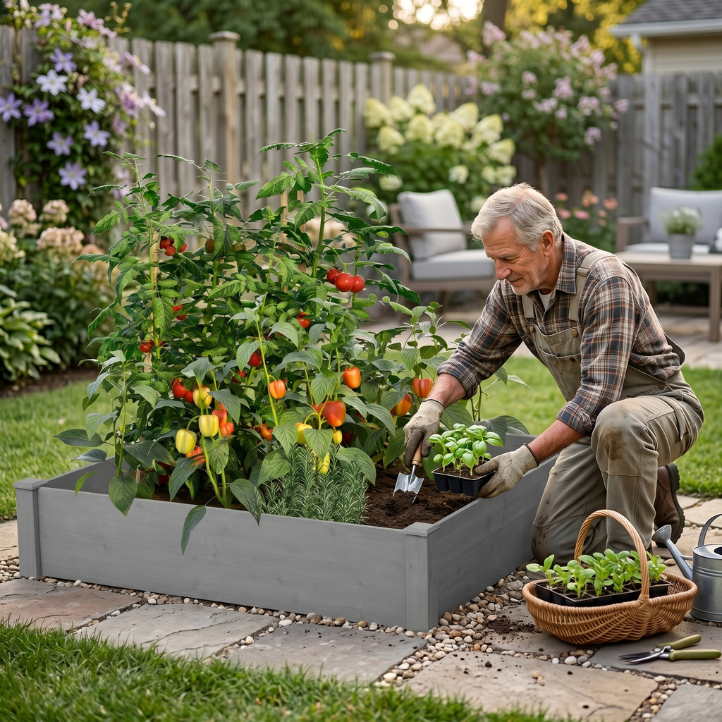 Raised Garden Bed 48x48x10''