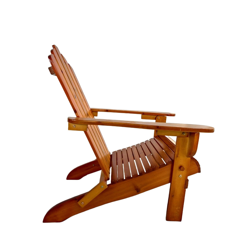 Outdoor or Indoor Wood Adirondack Chair - Foldable