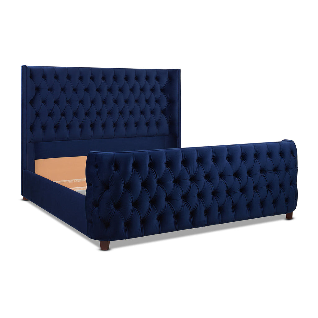 Brooklyn King Tufted Panel Bed Headboard and Footboard Set