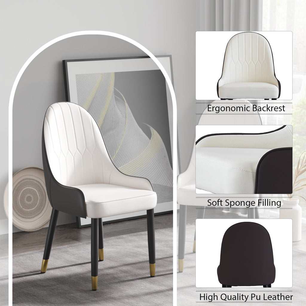 Modern PU Sponge-Filled Dining Chair Set