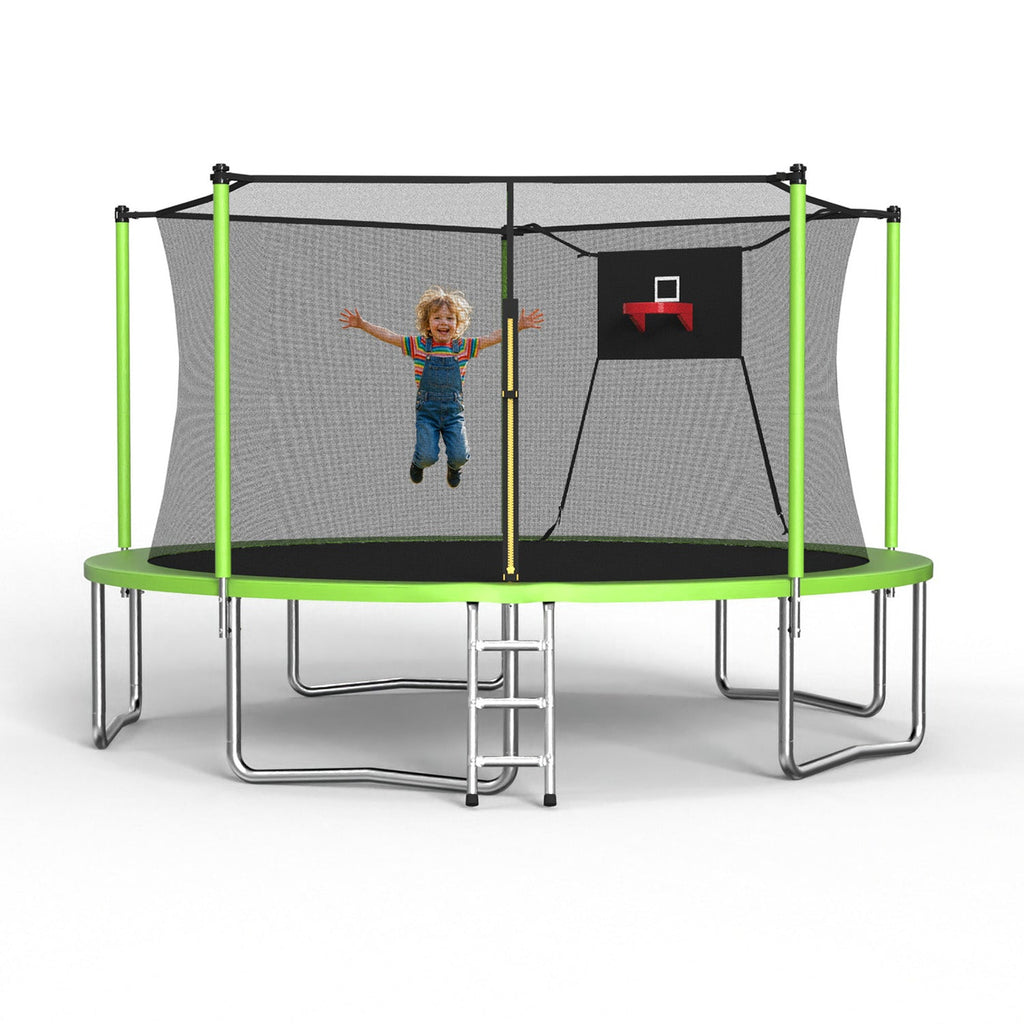 14FT Trampoline with Enclosure Net