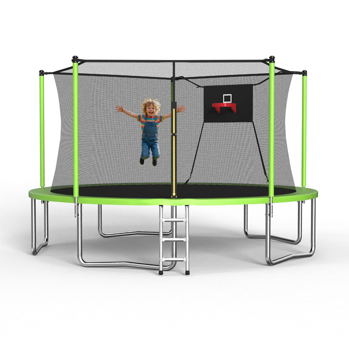 14FT Trampoline with Enclosure Net