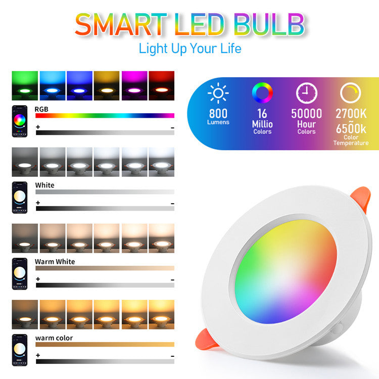 LED Bulb White Light PC Shell Energy Saving Lamp 85-265V Long Lifespan