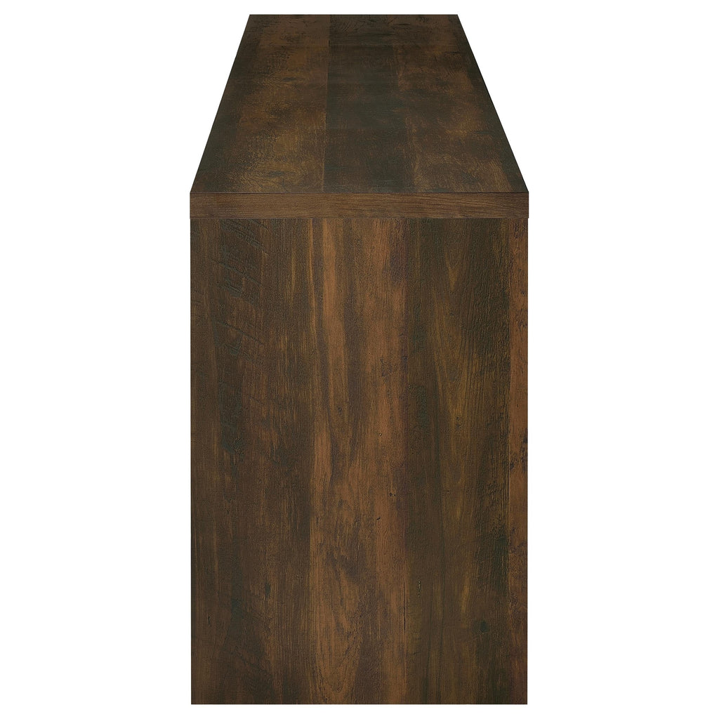 Lunetta Dark Pine 4-Door Engineered Wood TV Stand