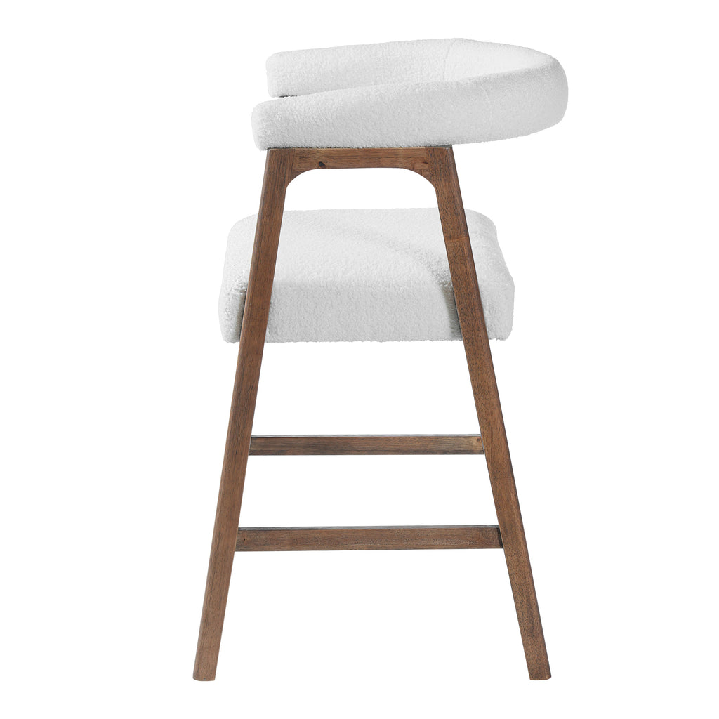 26'' Seat Height Bar Stools with Back, Set of 2