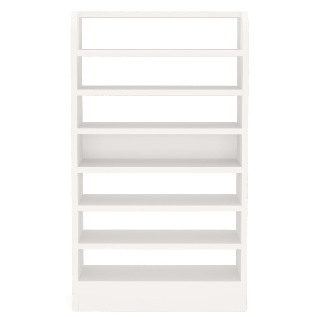 25.59" White 8-Tier Shoe Rack