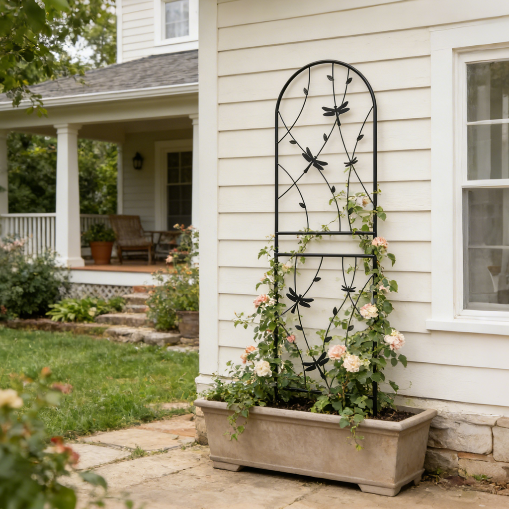 2 Pack Metal Garden Trellis - Rustproof Trellis for Climbing Plants