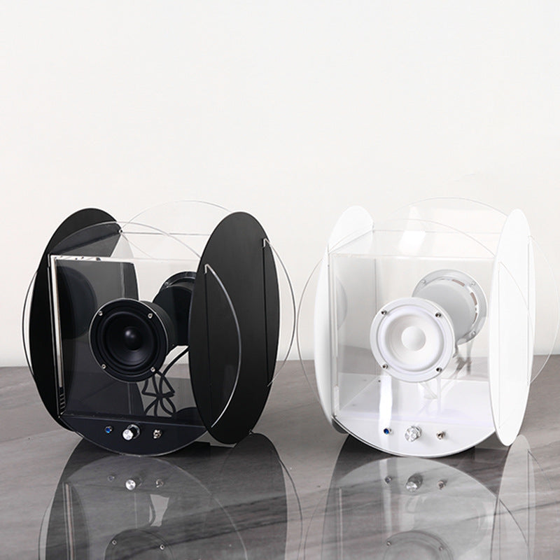 Creative Minimalist Acrylic Retro Bluetooth Round Speaker Ornament
