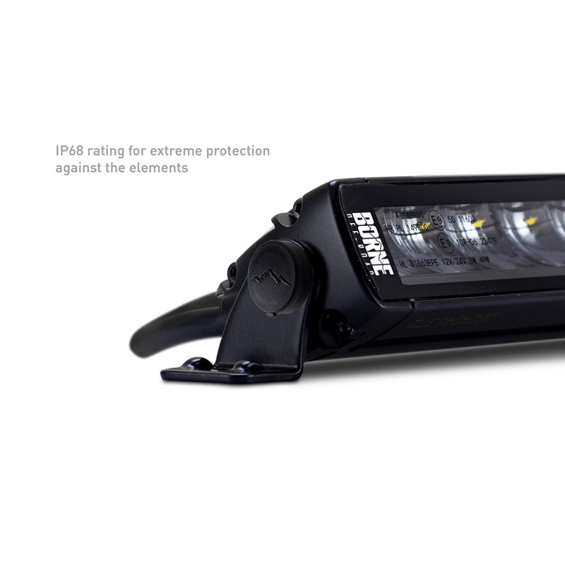 Borne Off-Road Light Bar Single Row Straight 10in BNLT-LB-SS10
