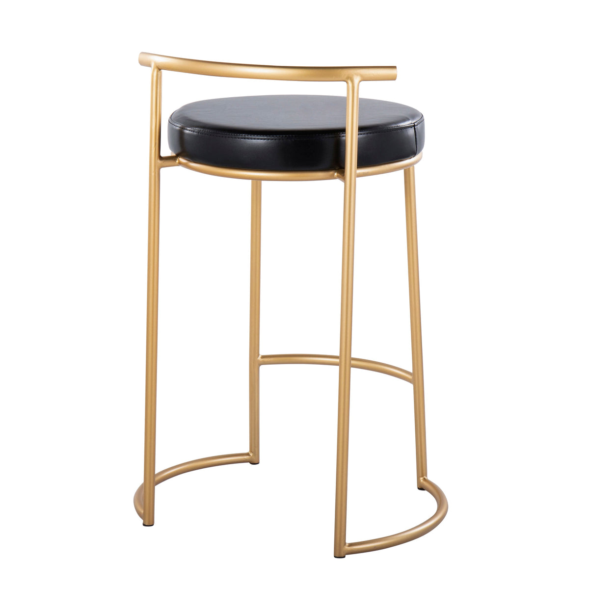 Round 26" Contemporary Fixed-Height Counter Stool
