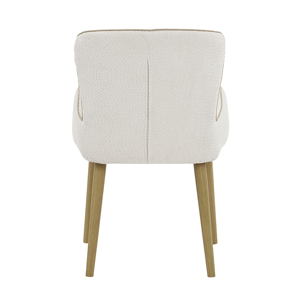 Qwin Beige Boucle Side Chair