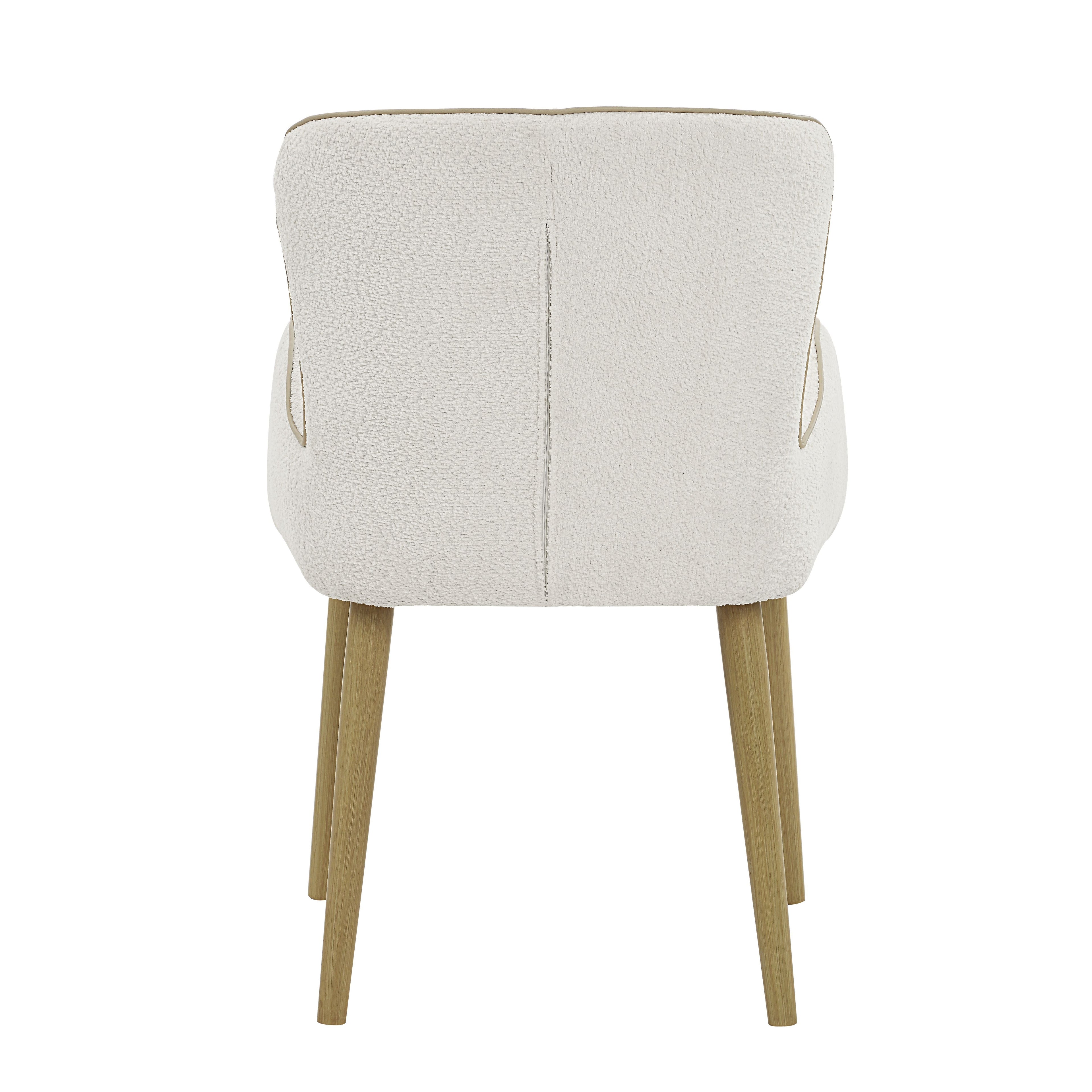 Qwin Beige Boucle Side Chair