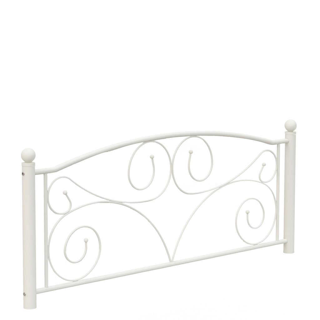 Unique Flower Sturdy Metal Bed Frame with Headboard and Footboard