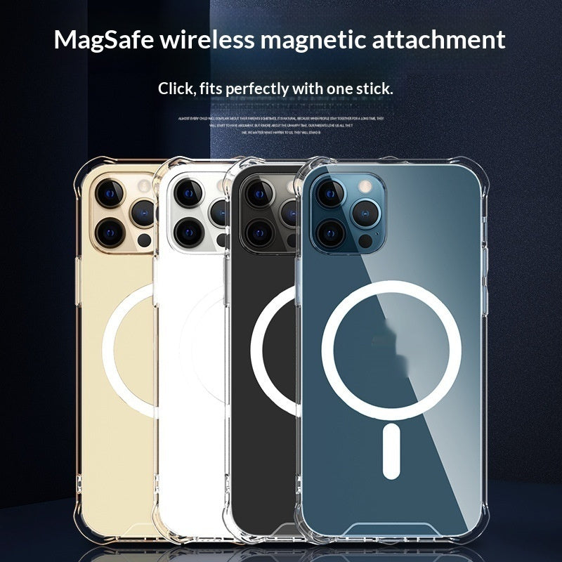 Transparent Wireless-Charging Shockproof Protective Case