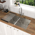 16 Gauge Stainless Steel Undermount Double Bowl Kitchen Sink