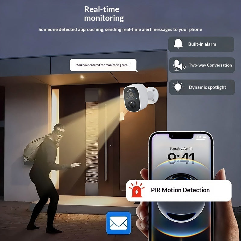 Household Solar-powered Waterproof Surveillance Camera