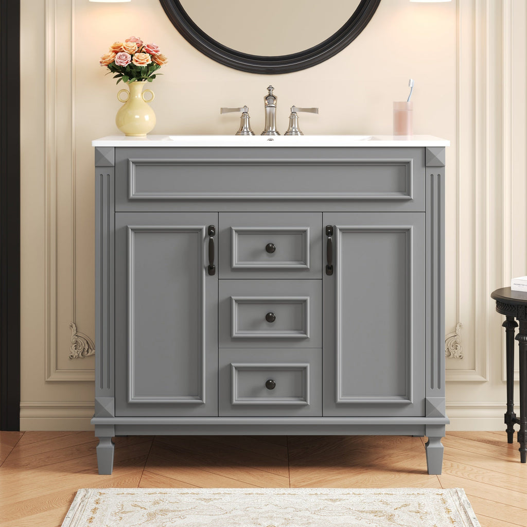 36" Bathroom Vanity with Top Sink
