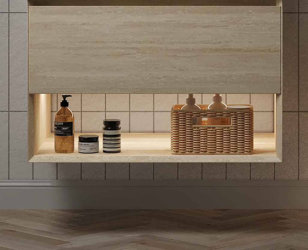 Frigga 30" Wall-Mounted Cabinet with One Drawer and Open Shelf