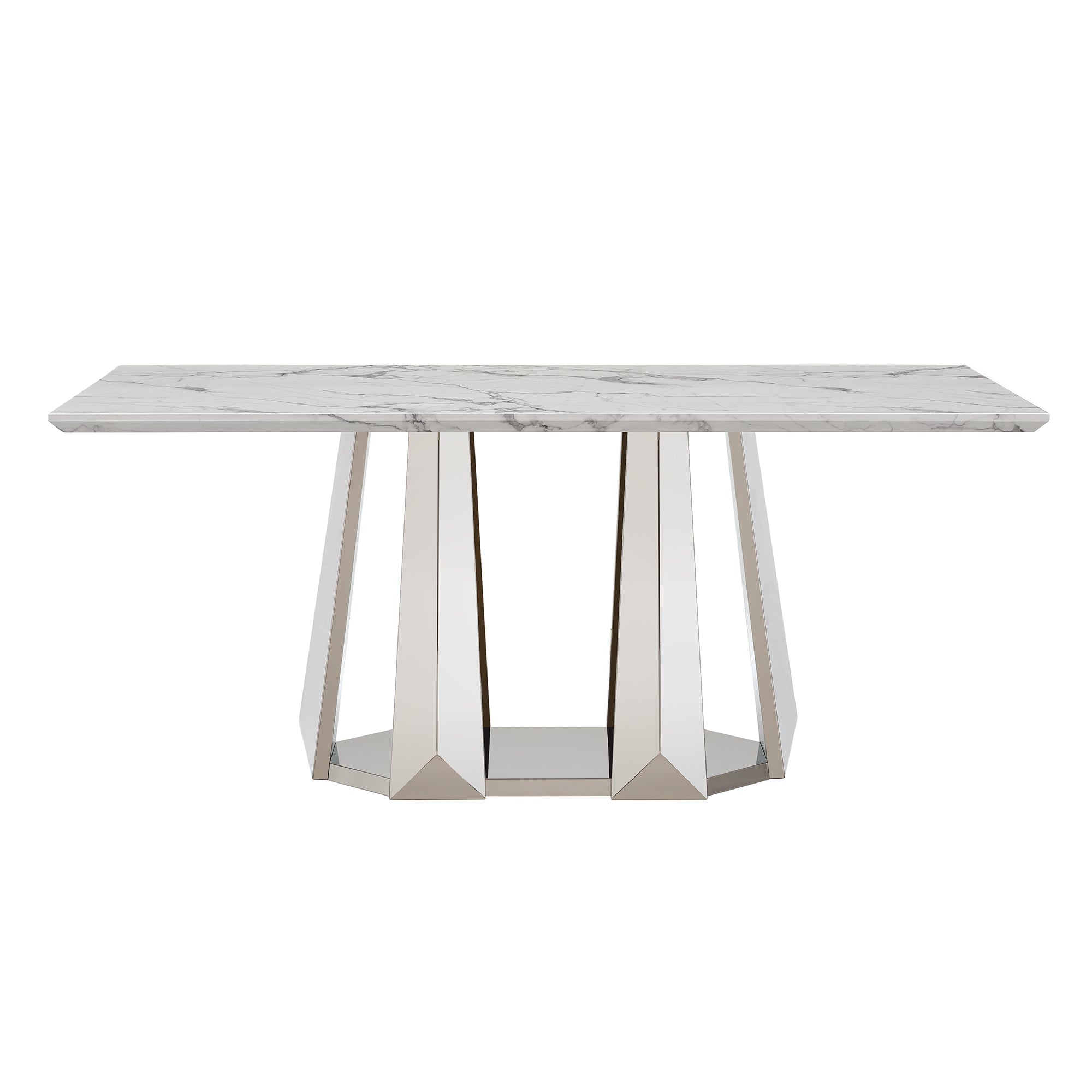 Marble Dining Table for 6 People