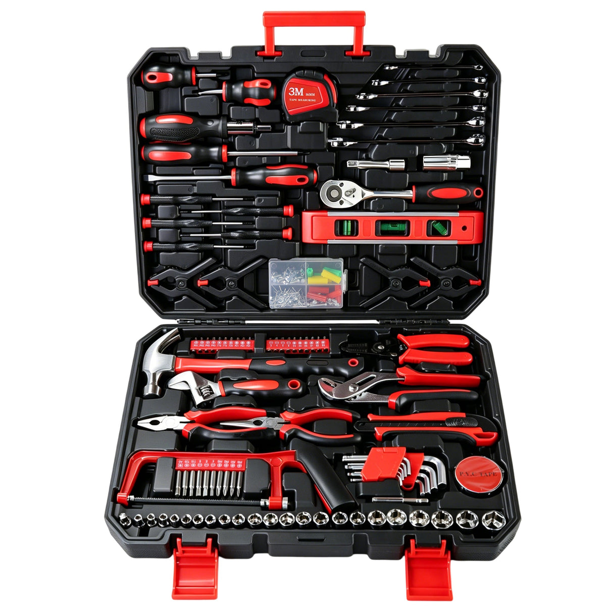 266-Piece Home Tool Set with Rolling Tool Box