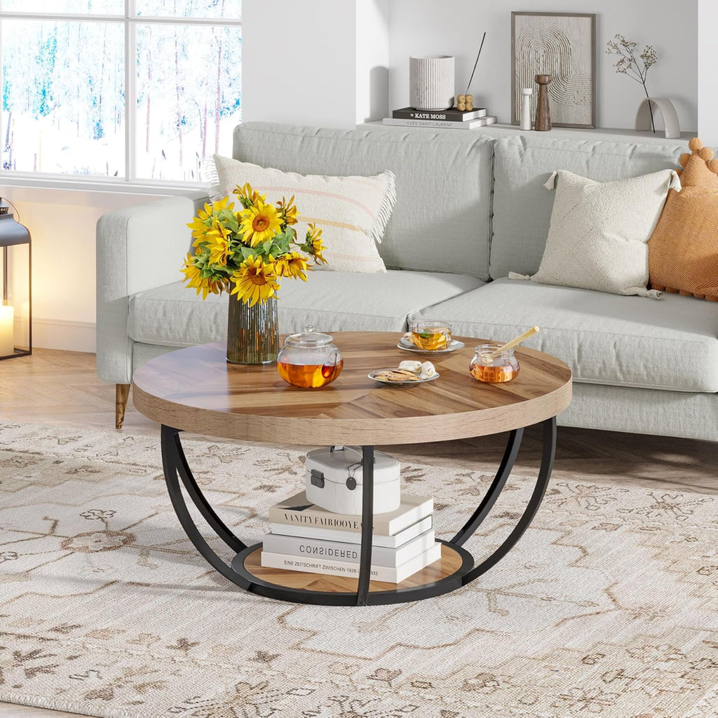 Round Coffee Table, 31.7"