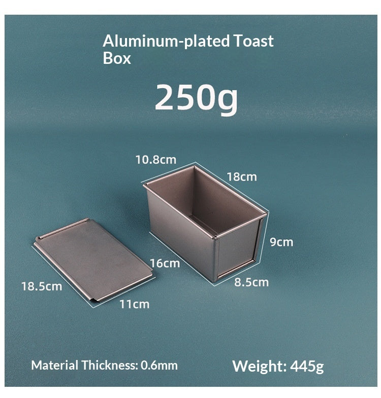 Rectangular Toast Box With Lid Commercial Bread Mold