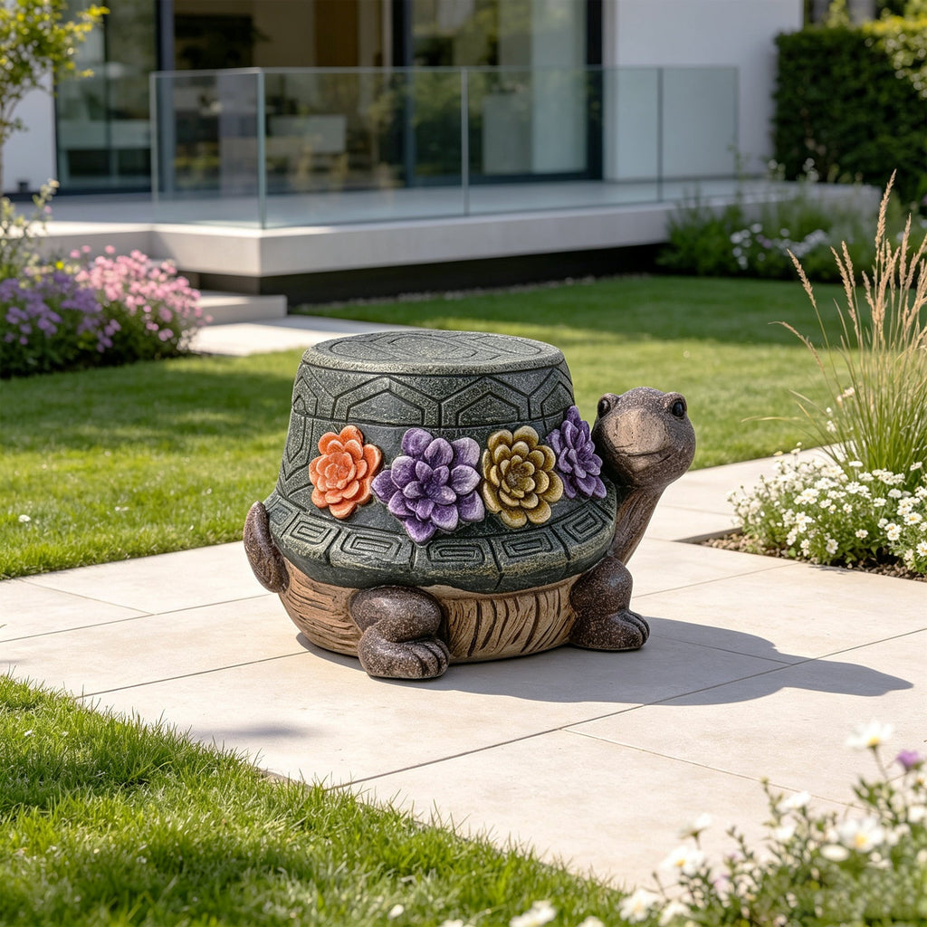 Turtle Stool Garden Statue