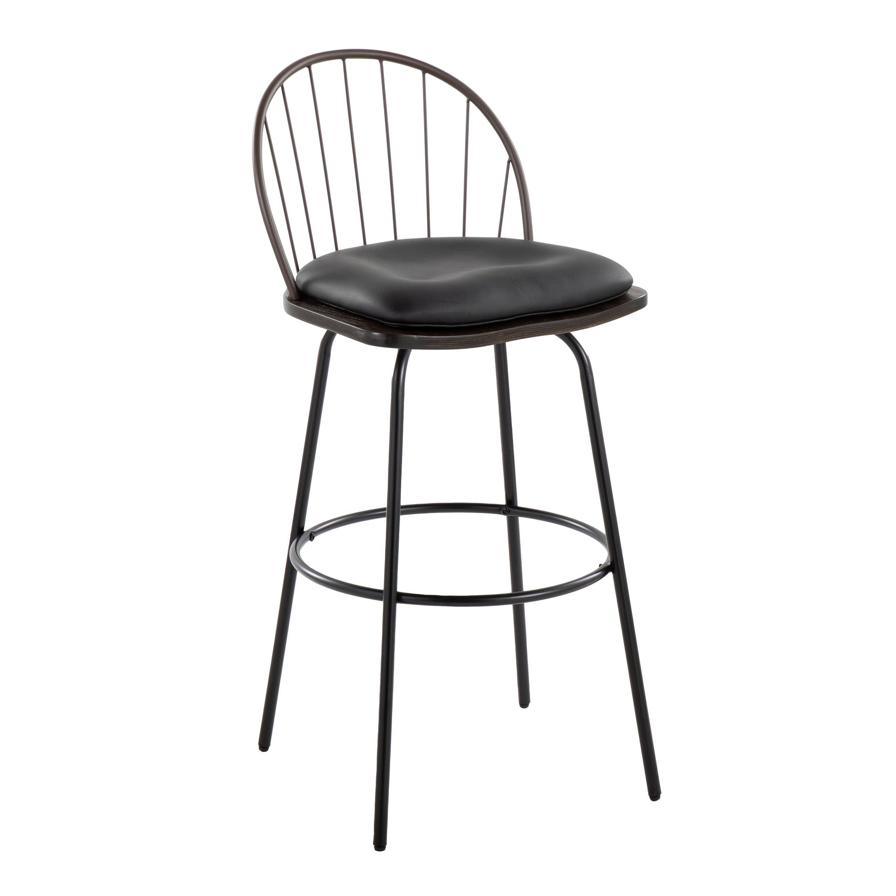Riley 30" Fixed-Height Barstool with Swivel