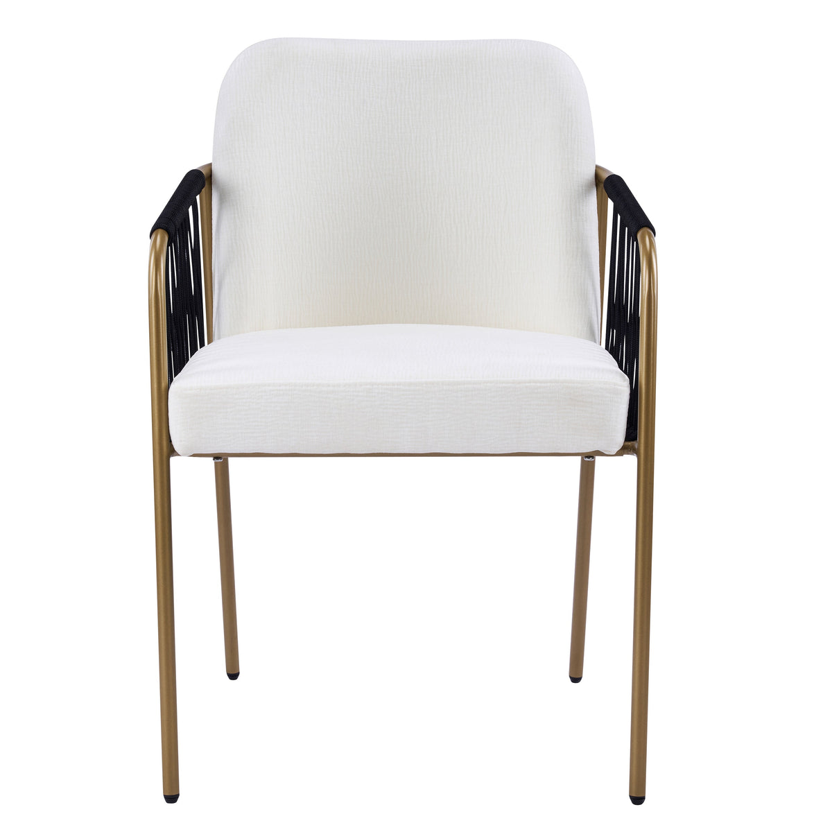 Modern Glam Upholstered Dining Chairs (Set of 2)