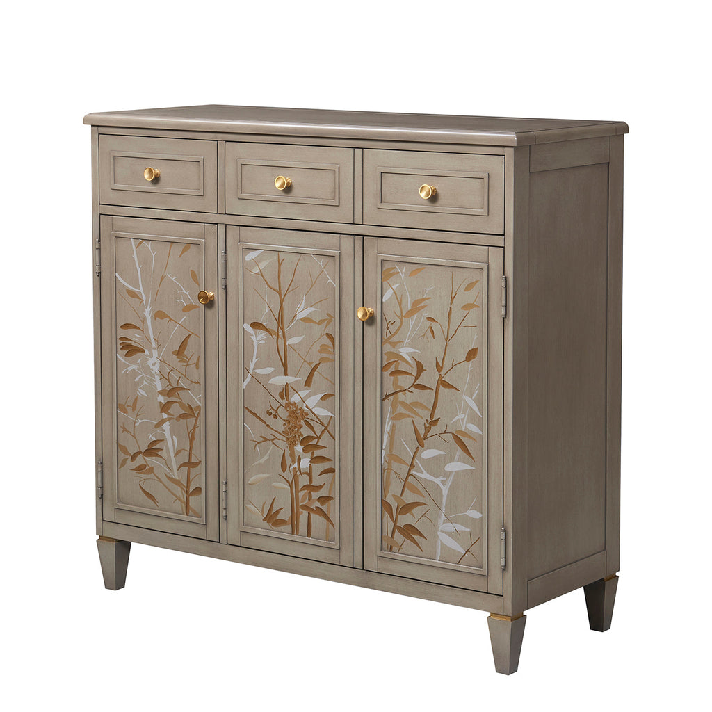 Dauphin Handpainted Entryway Storage Cabinet