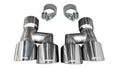 Corsa Twin 4.0" Polished Pro-Series Tip Kit (Clamps Included) 21038