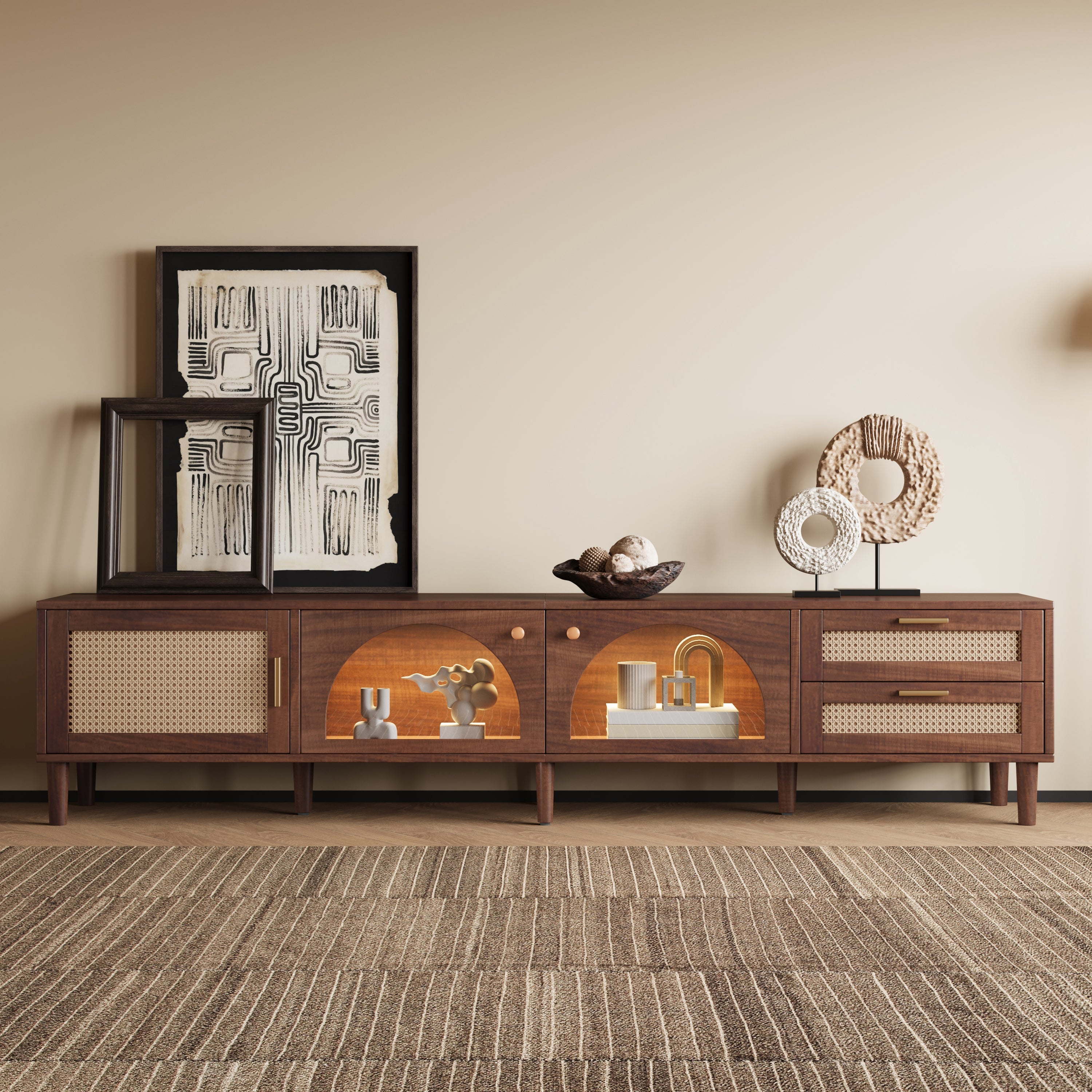 86 Inch TV Stand for TVs Up to 90"