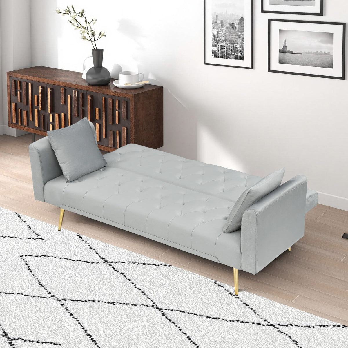 71-Inch Convertible Love Seat Sofa