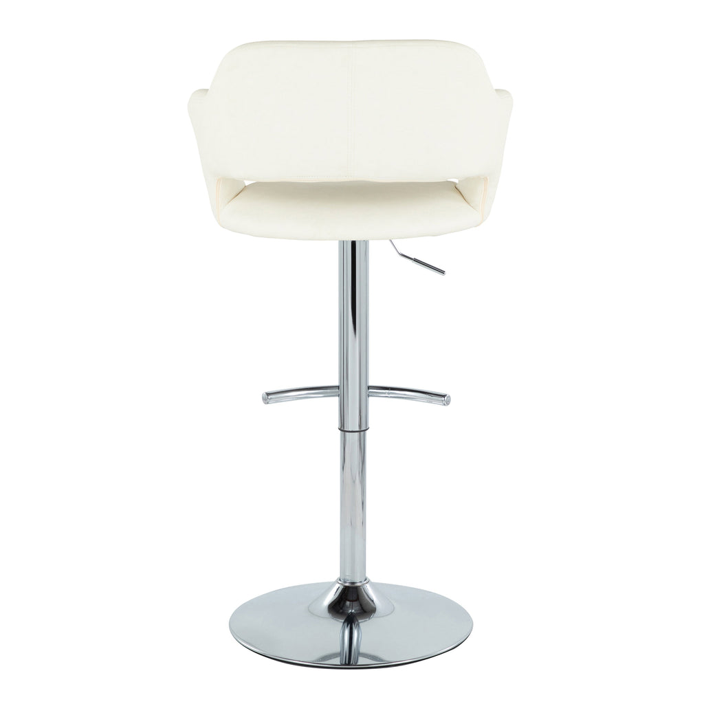 Contemporary Adjustable Barstool with Swivel