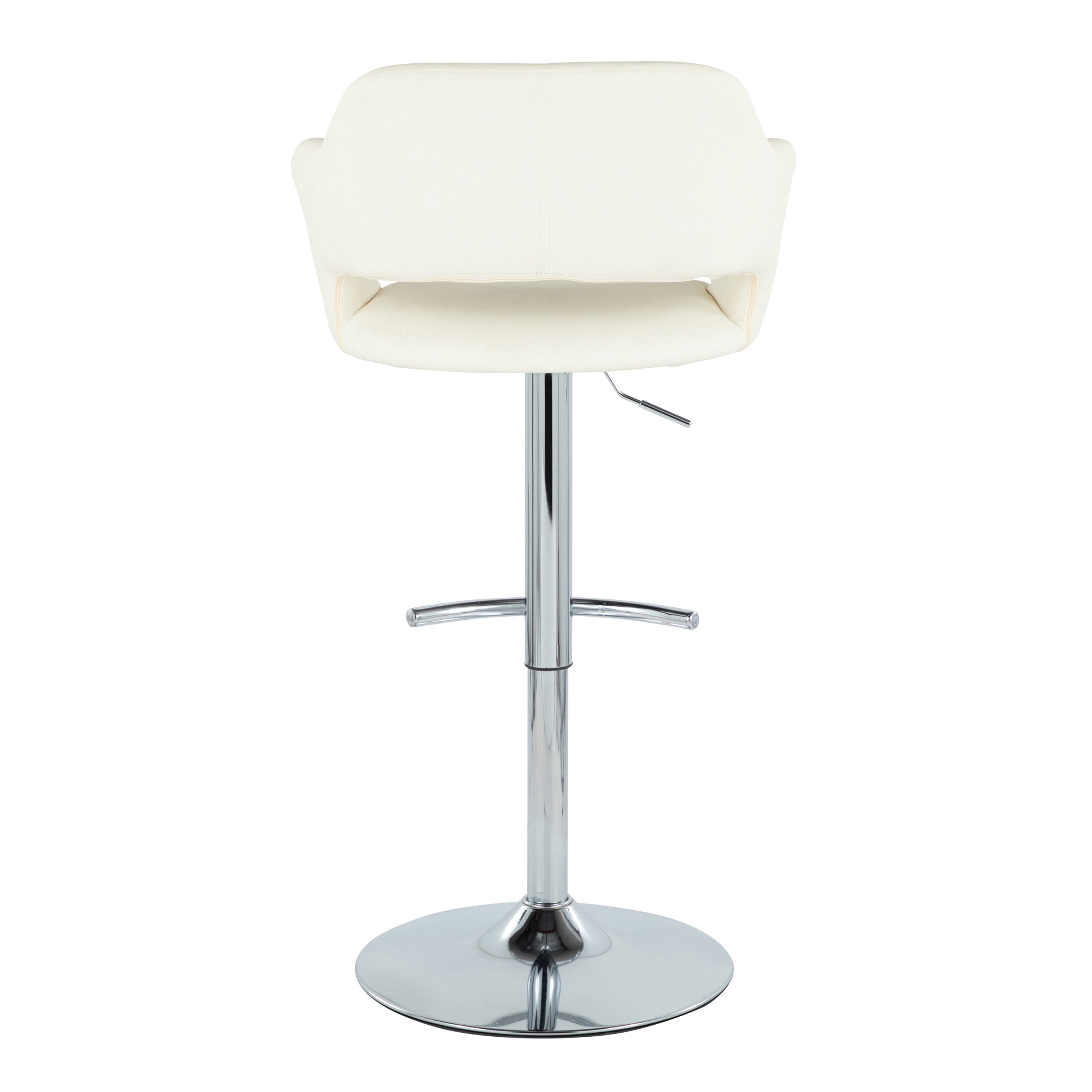 Contemporary Adjustable Barstool with Swivel