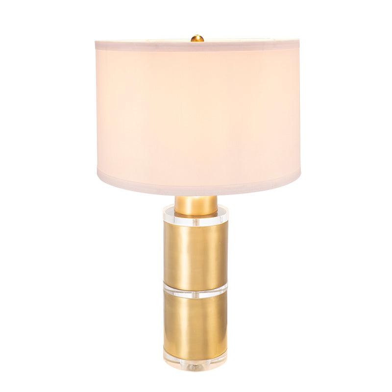 Elegant Table Lamp with Drum Shade