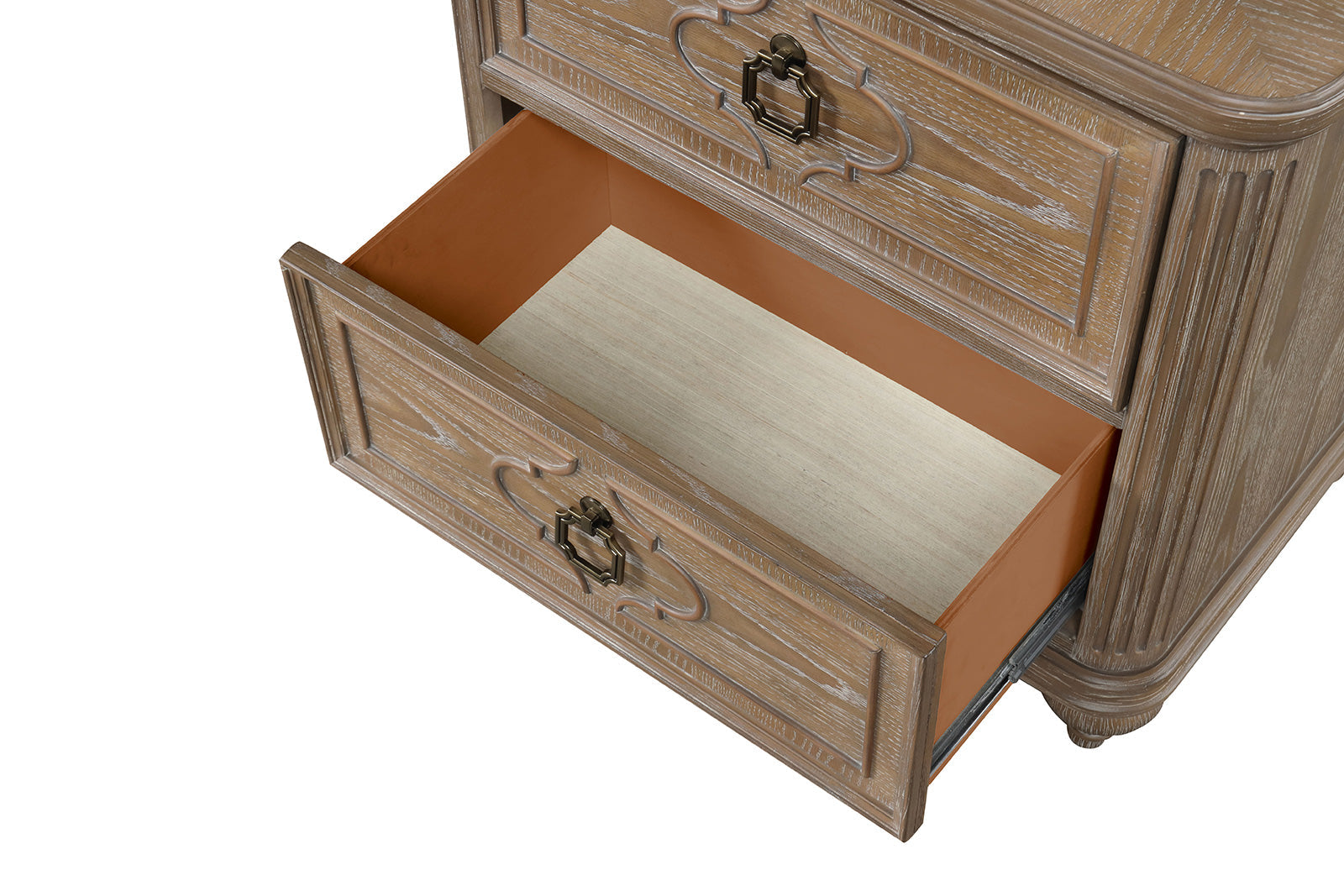 Simple Contemporary 1pc Nightstand Rustic