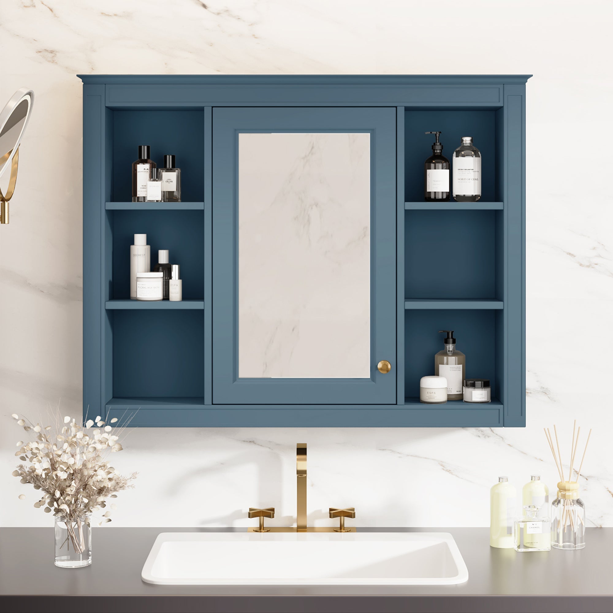 35'' x 28'' Modern Bathroom Wall Mounted Medicine Cabinet