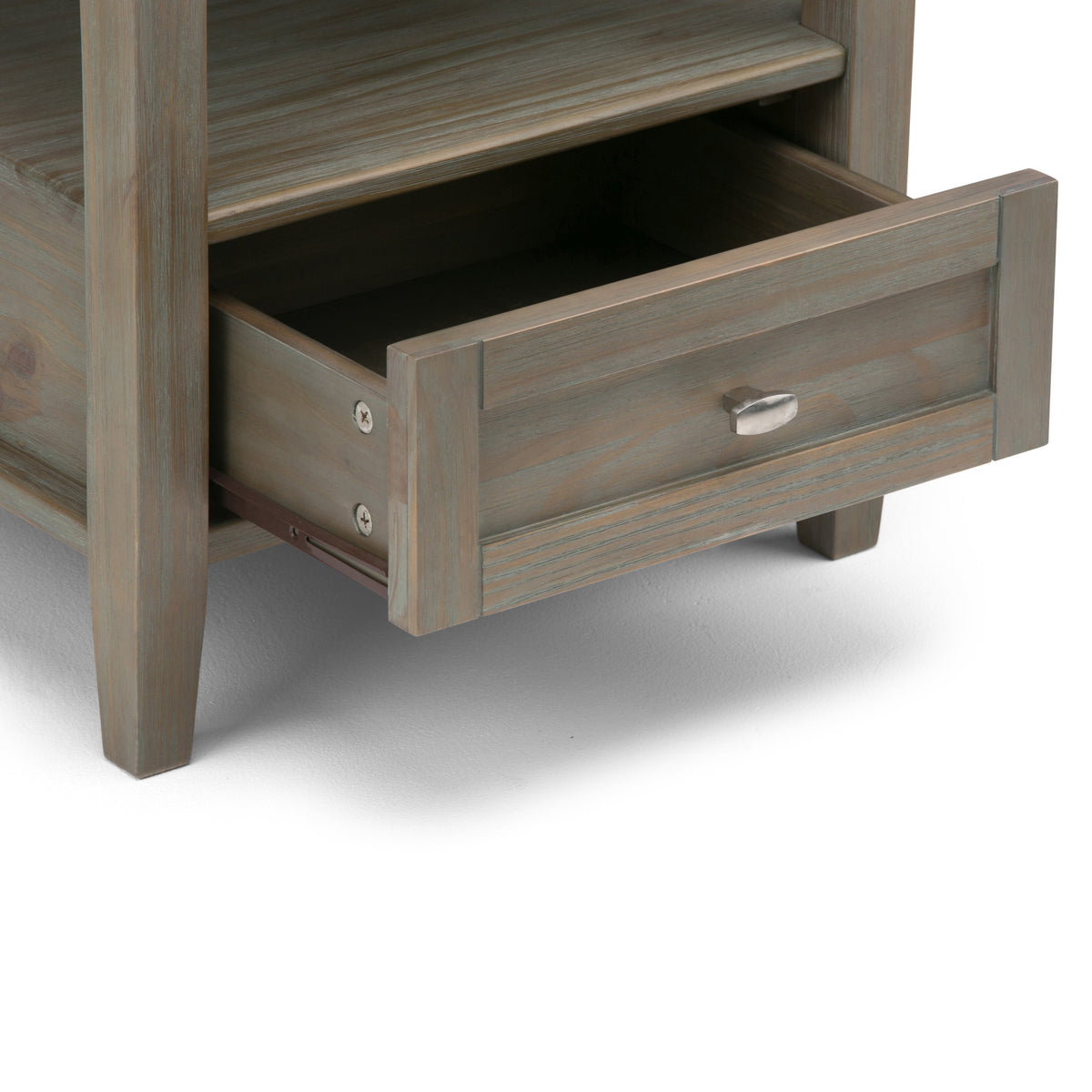 Warm Shaker Solid Wood 20 Inch Wide Transitional End Table