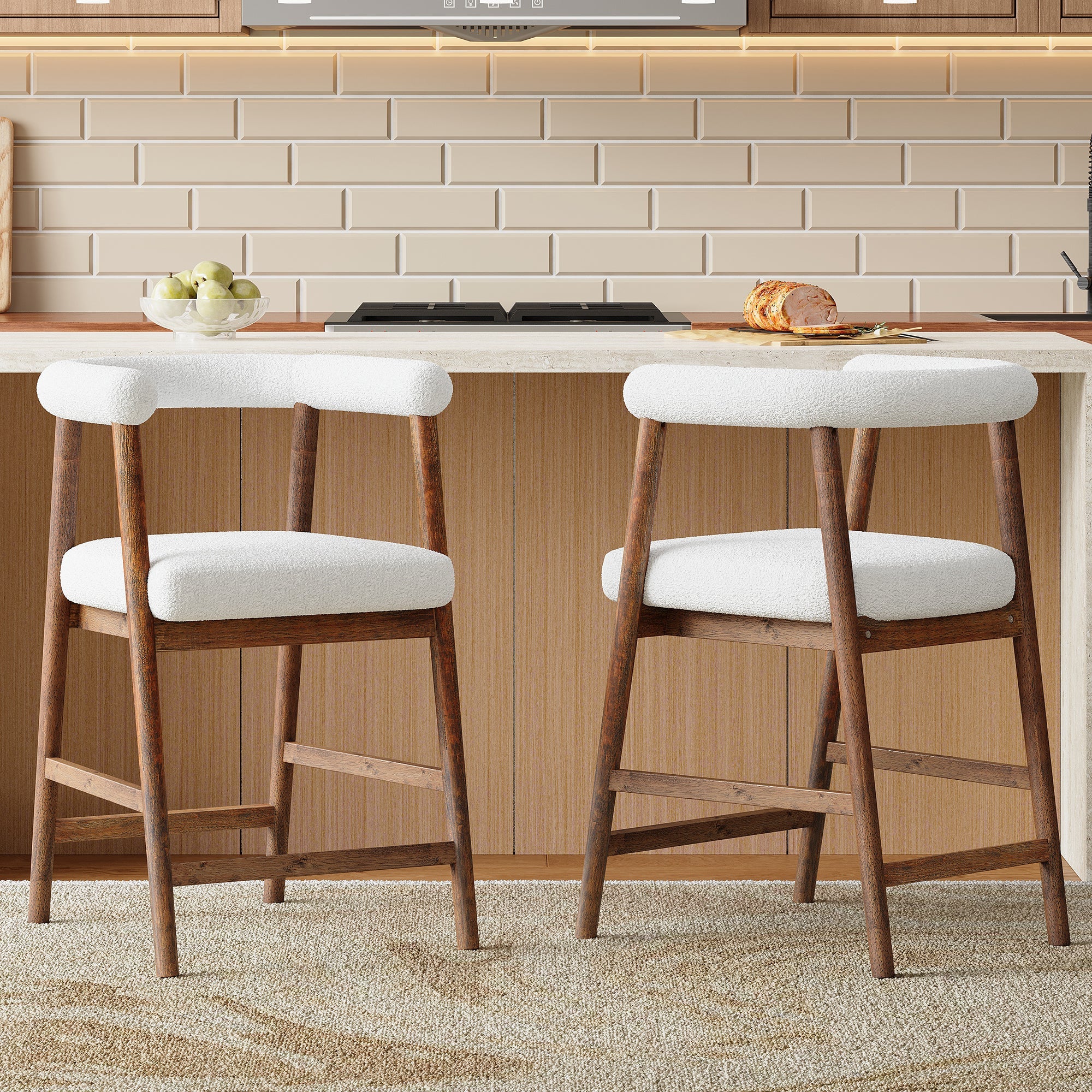 24.5'' Seat Height Bar Stools with Back
