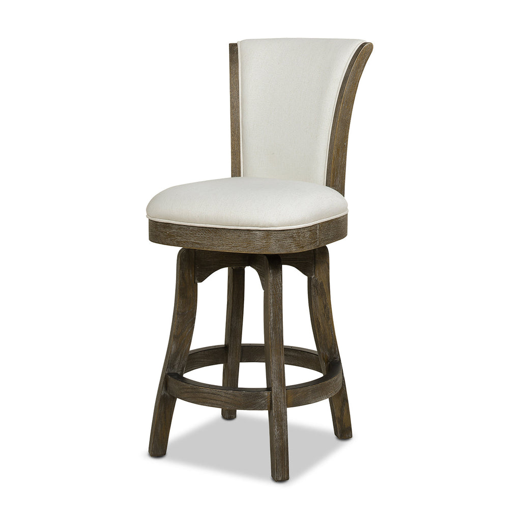 Henry 27" Armless Swivel Counter Height Bar Stool