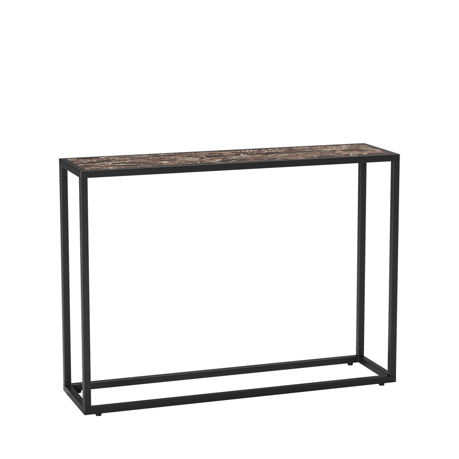 Narrow Console Table - High-End Edge Wrapped Foyer Table