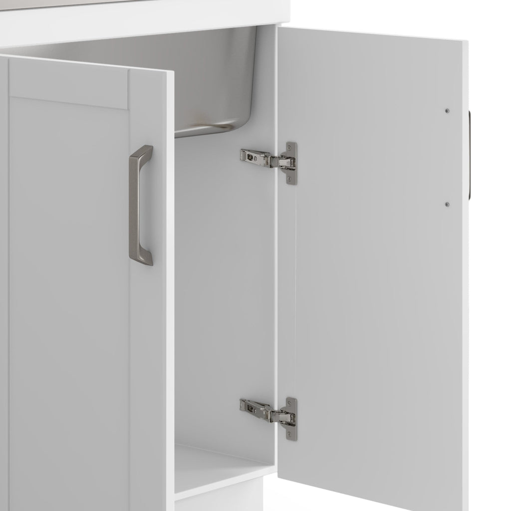 Kyle 28" Laundry Cabinet with Faucet and Stainless Steel Sink