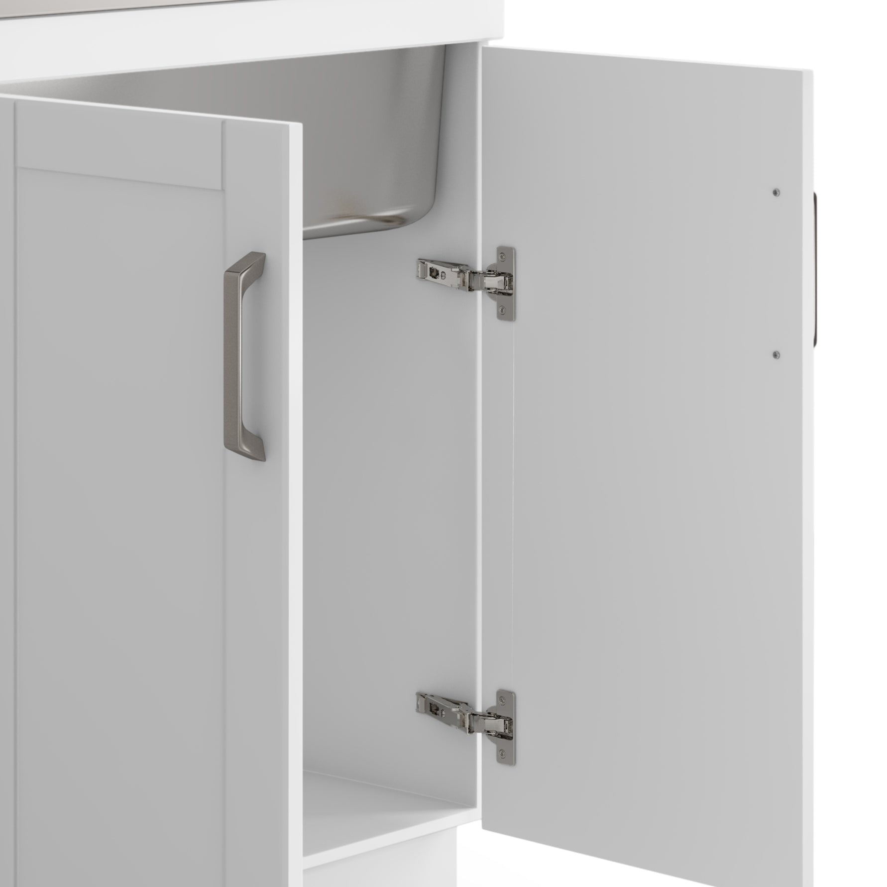Kyle 28" Laundry Cabinet with Faucet and Stainless Steel Sink