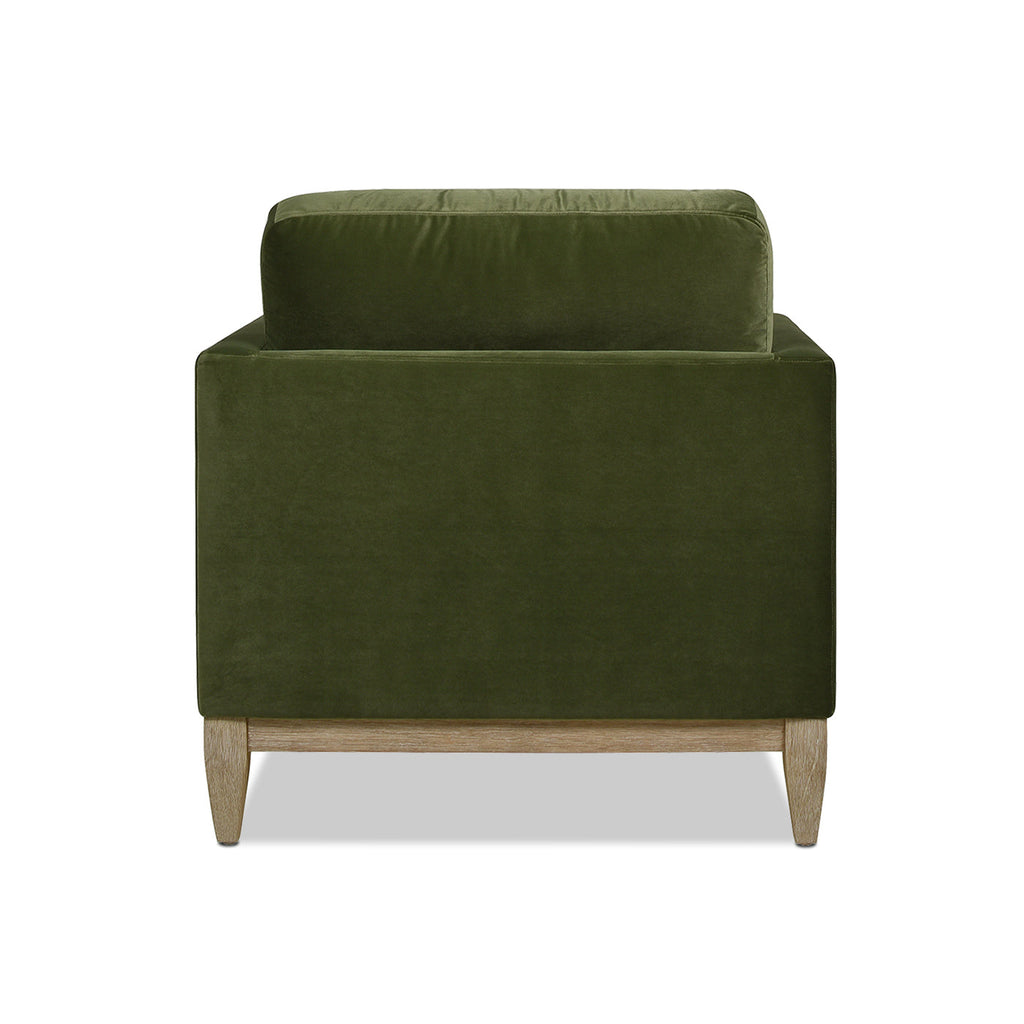 Knox 65" Modern Farmhouse Chaise Lounge Chair, Olive