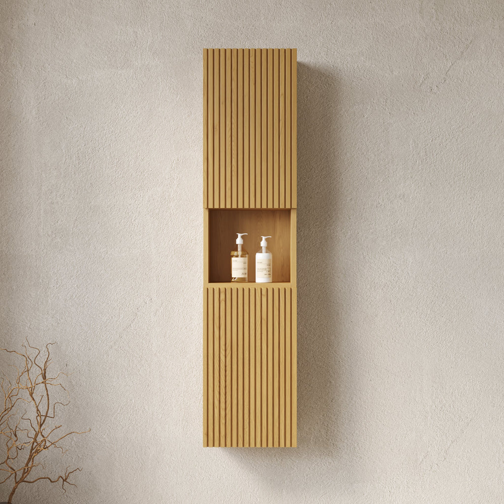 Mitch 59" Tall Bathroom Wall Mounted Cabinet