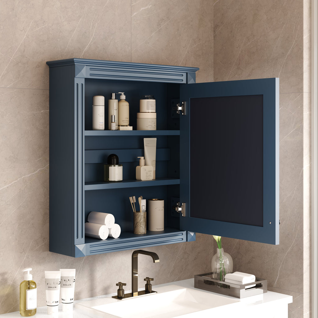 24'' x 27'' Wall Mounted Bathroom Storage Cabinet with Mirror